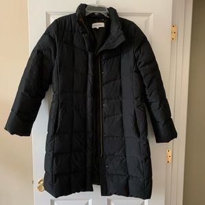 Calvin Klein Black Knee Length Puffer Coat